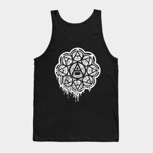 Anarcho Flower White Tank Top